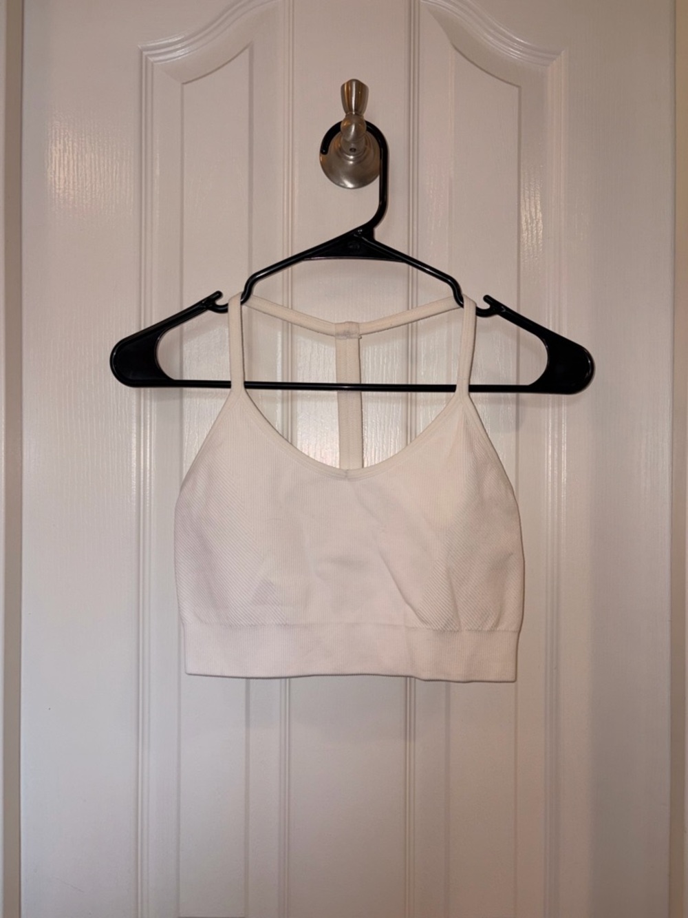 Yogalicious White Ribbed Active Tank